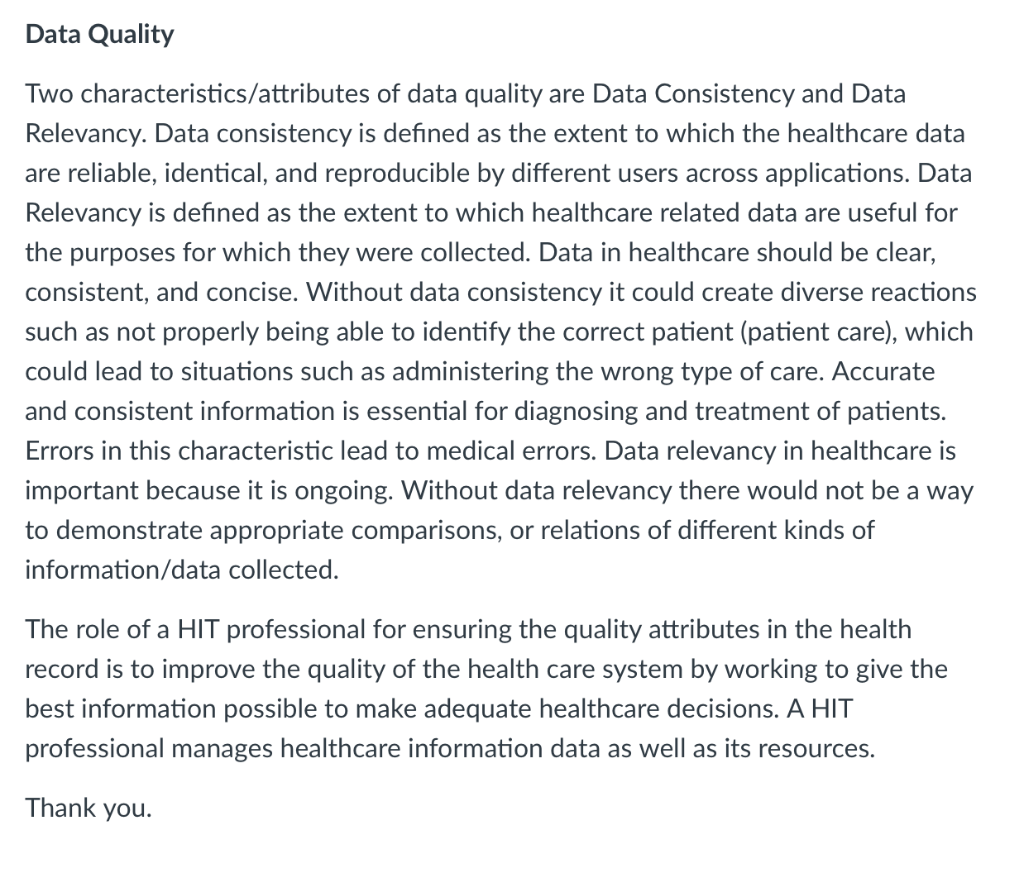 Healthcare Administration: I need one replay for