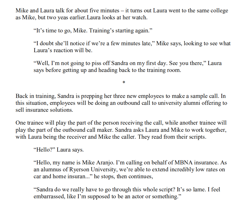 // Case 1A: Likeability and Positive Demeanour