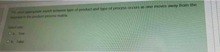 The estar propriate match between type of product