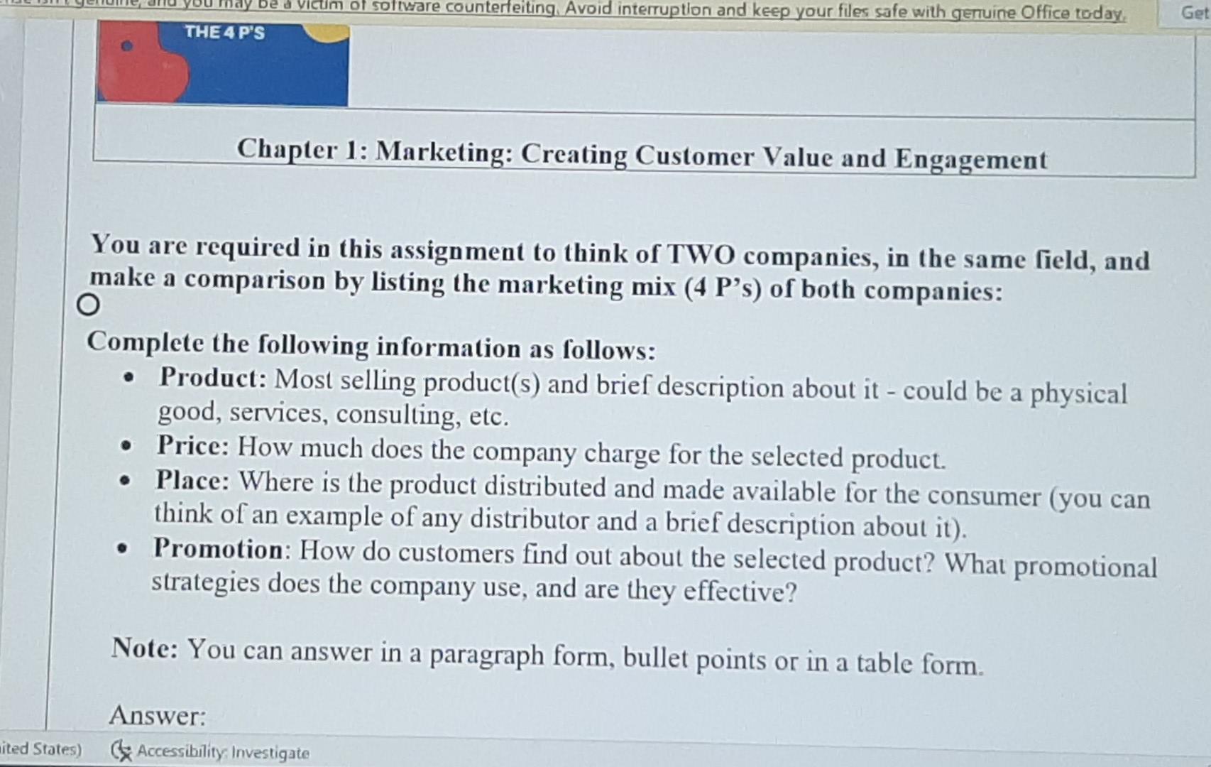 mkt assi1 be a Victim of software counterfeiting