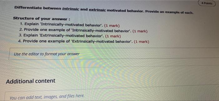 4 Points Differentiate between intrinsic and