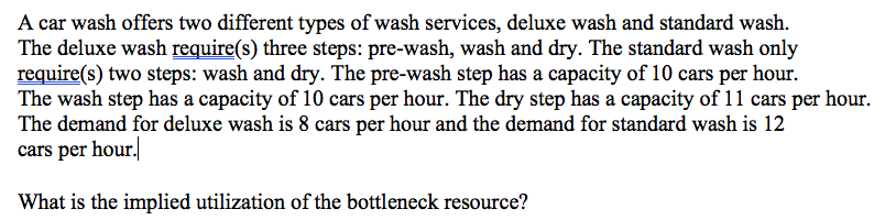 A car wash offers two different types of wash