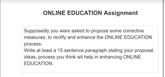 please write it correctly and clearly. ONLINE