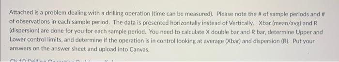Solve the drilling problem Attached is a problem