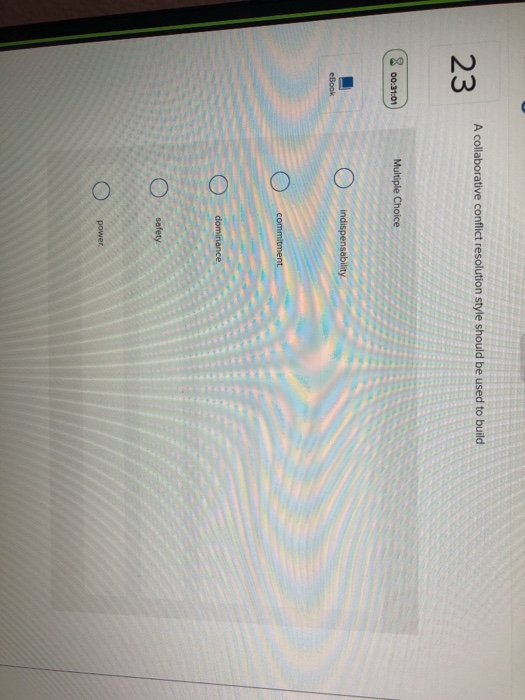 A collaborative conflict resolution style should