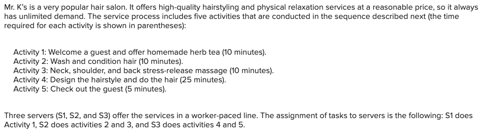 Mr. K's is a very popular hair salon. It offers