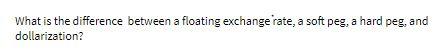 What is the difference between a floating