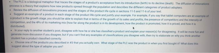 The PLC is a biological metaphor that traces the