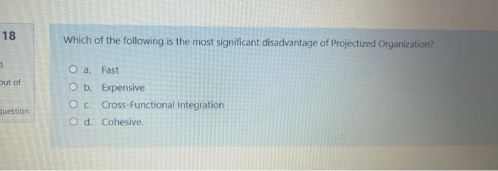 18 Which of the following is the most significant