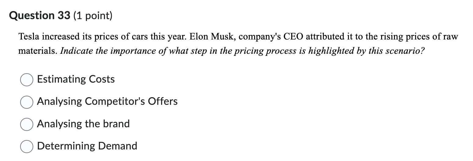 Tesla increased its prices of cars this year.