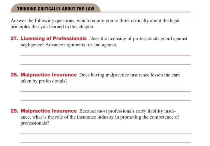 Subject Is business Law. Please Answer The