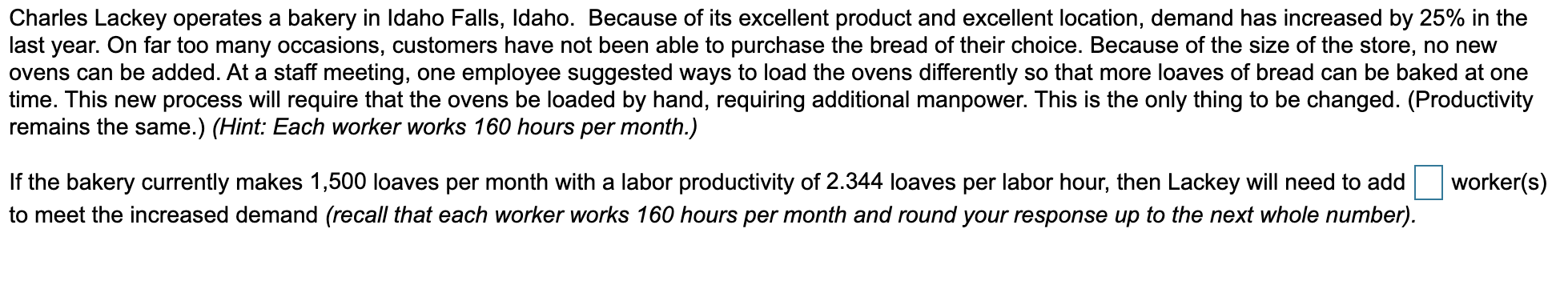 Charles Lackey operates a bakery in Idaho Falls,