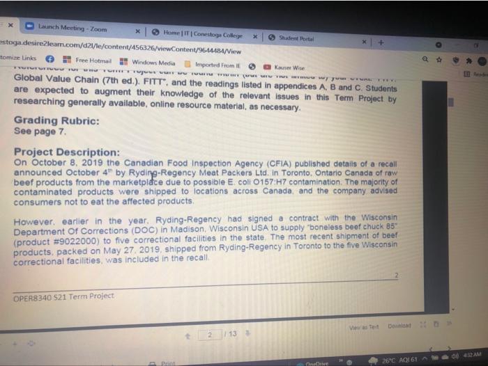 please answer b, c,d,e and question 4 b) Describe