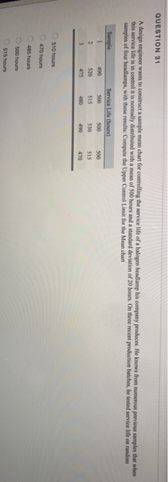 QUESTION 31 A design engineer wants to construct