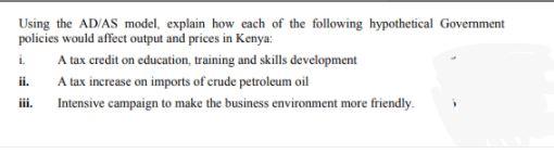 Using the ADAS model, explain how each of the