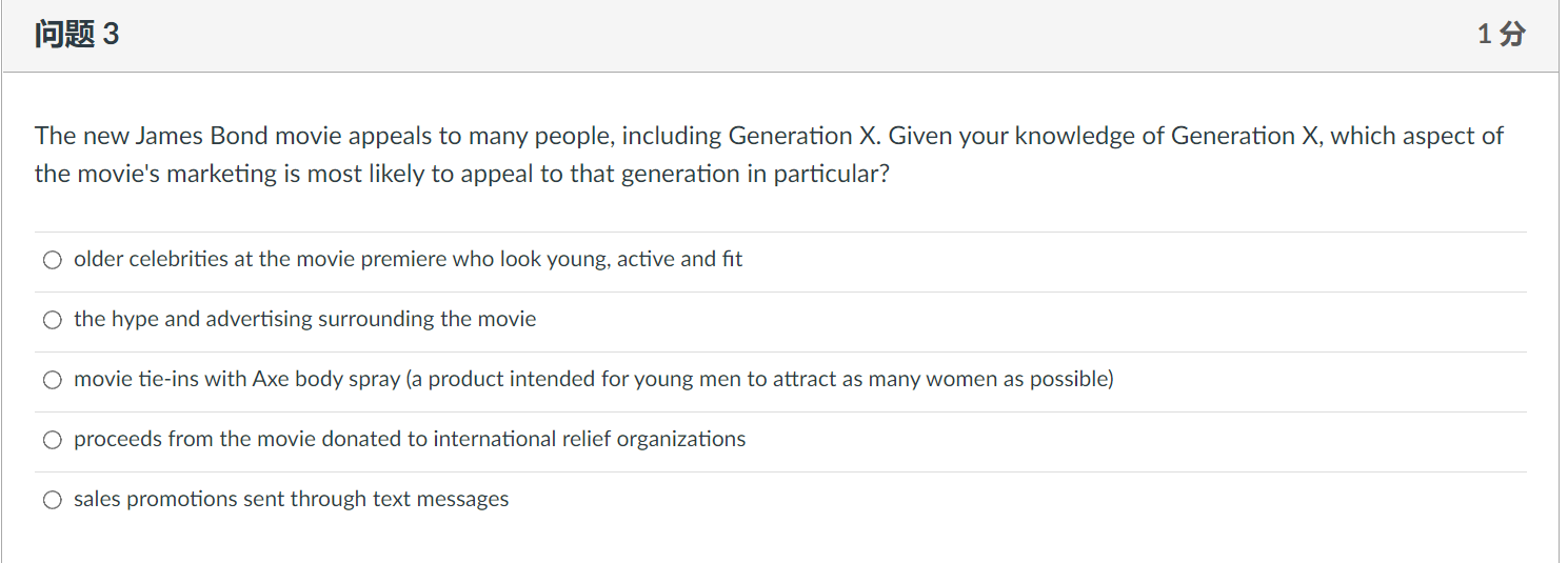 The new James Bond movie appeals to many people,