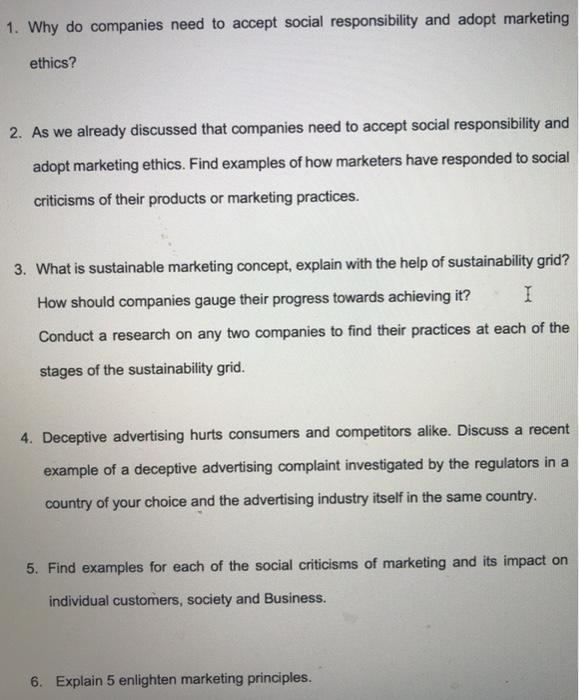 1. Why do companies need to accept social