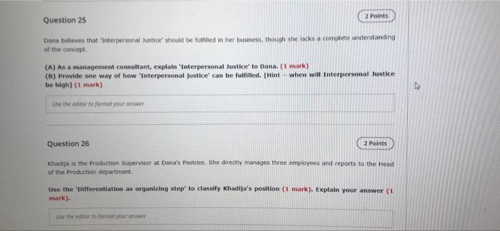 PART TWO: Analytical Cases Questions
