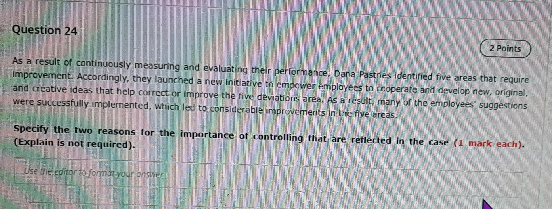 q24 plz ,write short answer , must be short