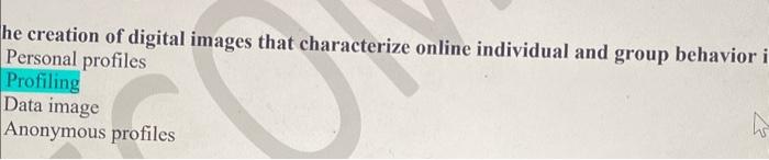 he creation of digital images that characterize