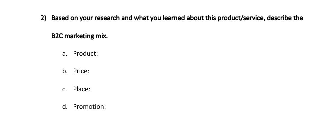 2) Based on your research and what you learned