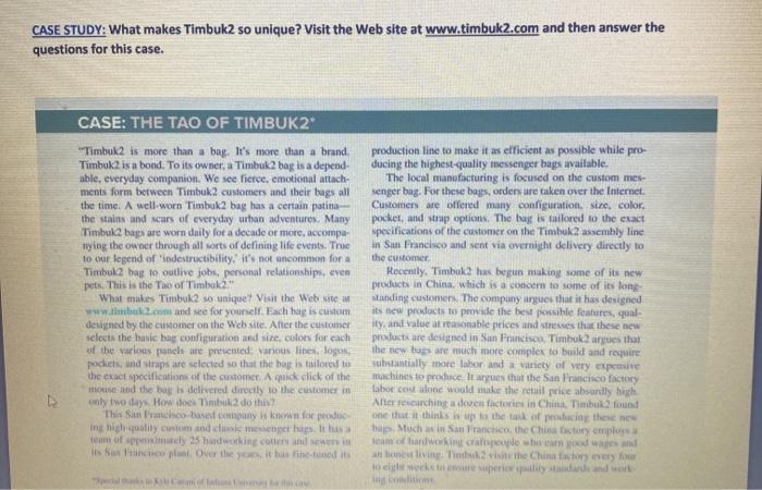 CASE STUDY: What makes Timbuk2 so unique? Visit