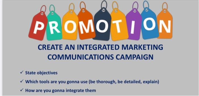 Create IMC activities and campaign theme for