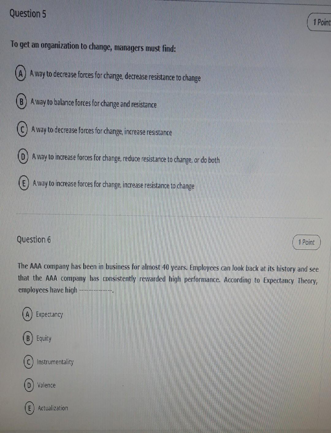 q5 and q6 Question 5 1 Point To get an