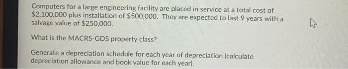Computers for a large engineering facility are