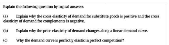 Explain the following question by logical answers