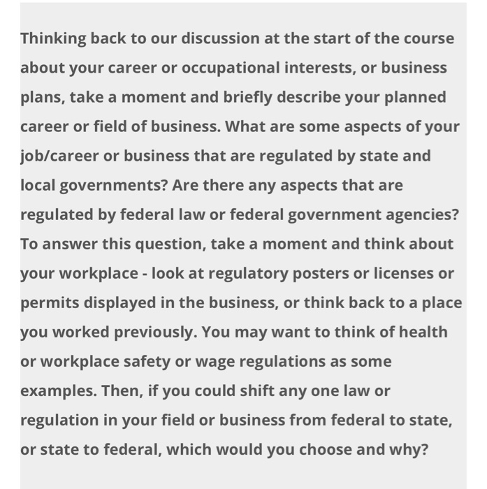 Thinking back to our discussion at the start of