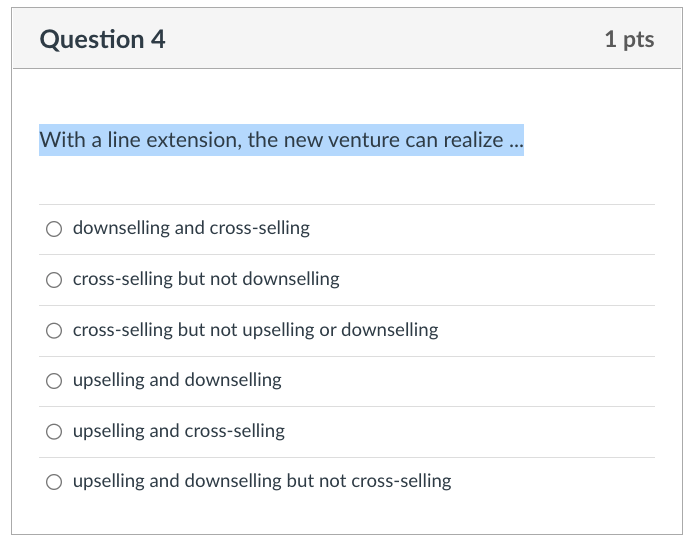 Nith a line extension, the new venture can