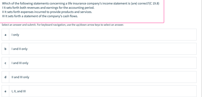 All the following statements concerning a life