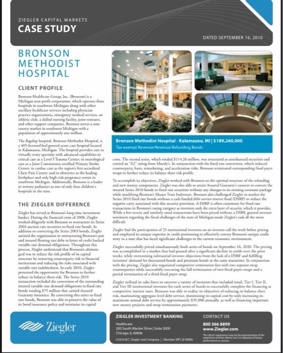 Identify any four steps that Bronson Healthcare