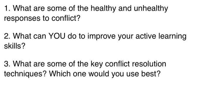 1. What are some of the healthy and unhealthy