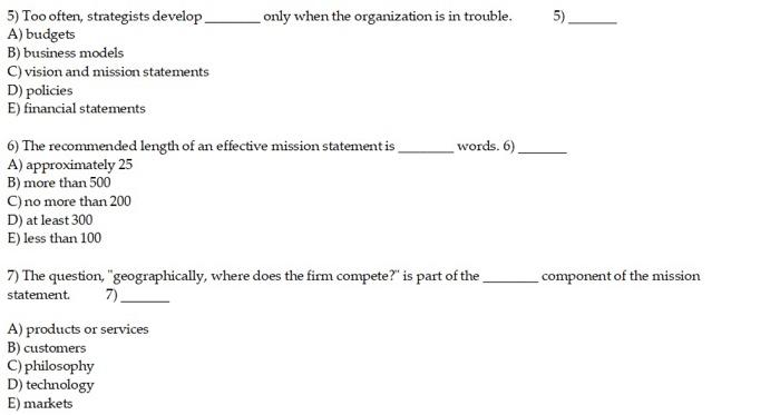 5) Too often, strategists develop only when the