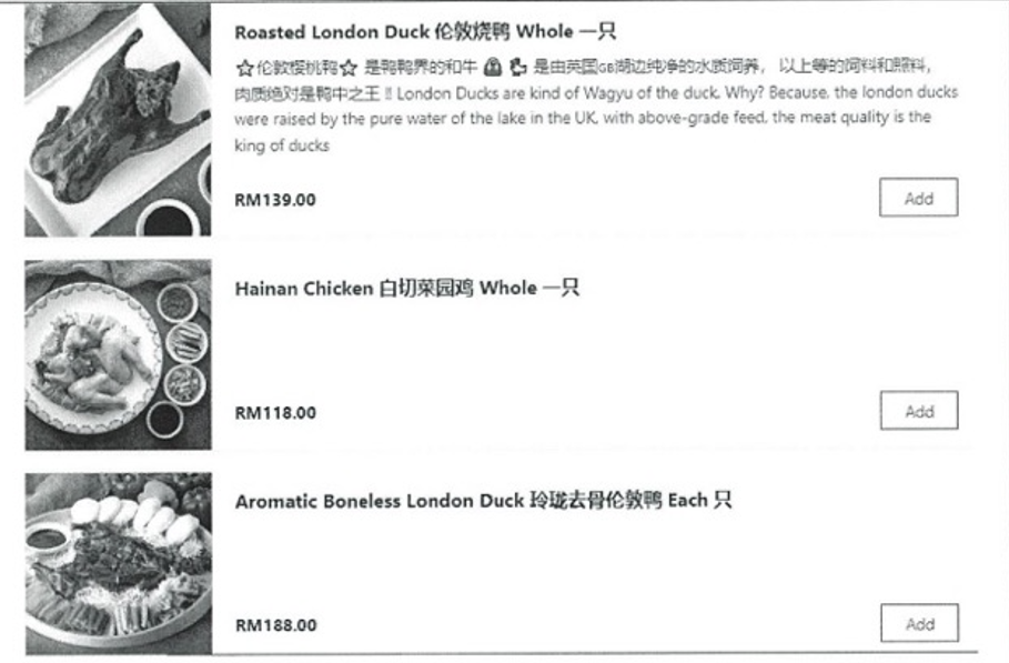 LONDON-style roast duck is a dish well-known for