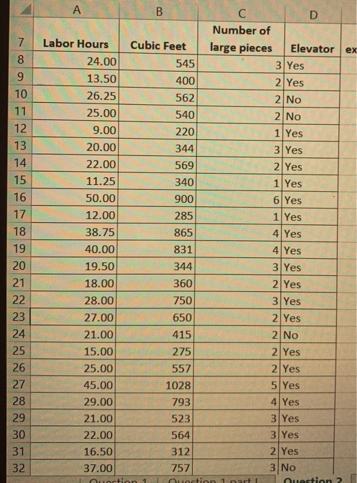 !Do all calculations witin excel! !Please show