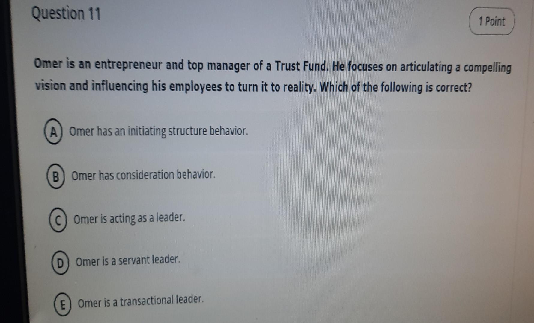 q12 ______ q11 Question 12 1 Point Jomanah's