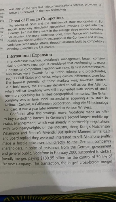 Case Questions 1-4. What is the nature of the