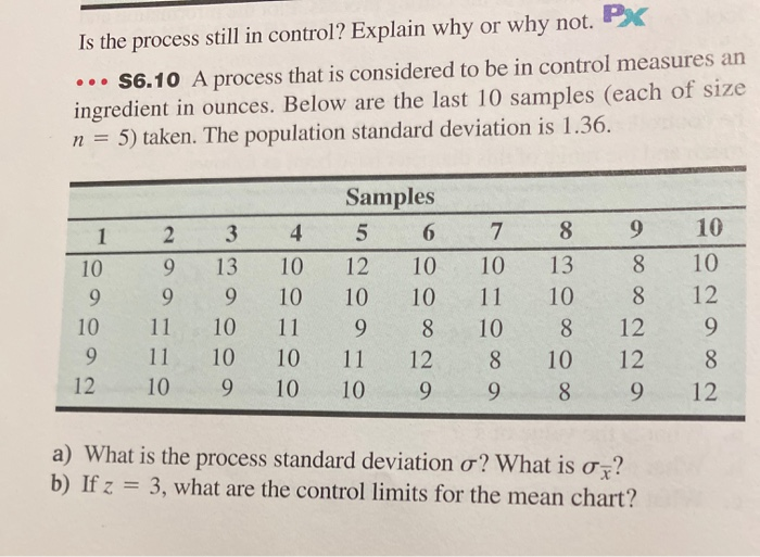 same excerciese a,b,c,d Is the process still in