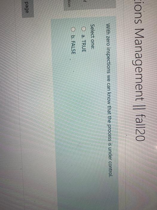 cions Management | fall20 With zero inspections
