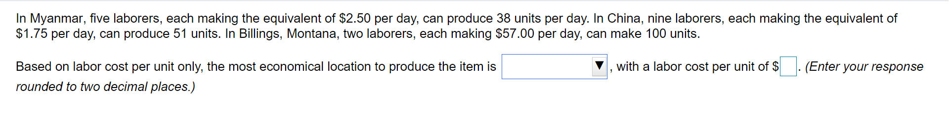 In Myanmar, five laborers, each making the
