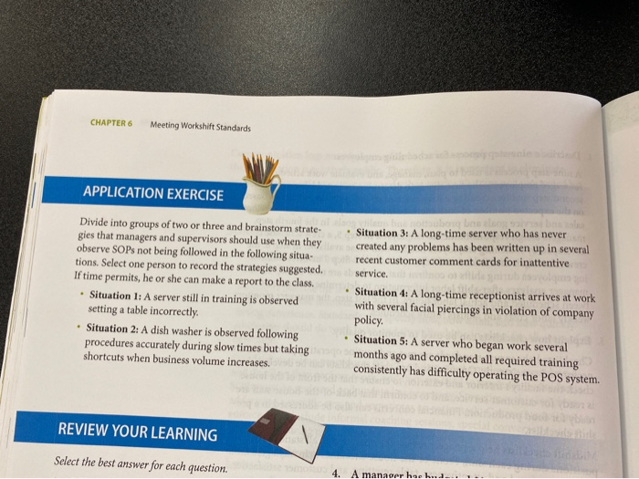 should be made as needed. tured approach in which