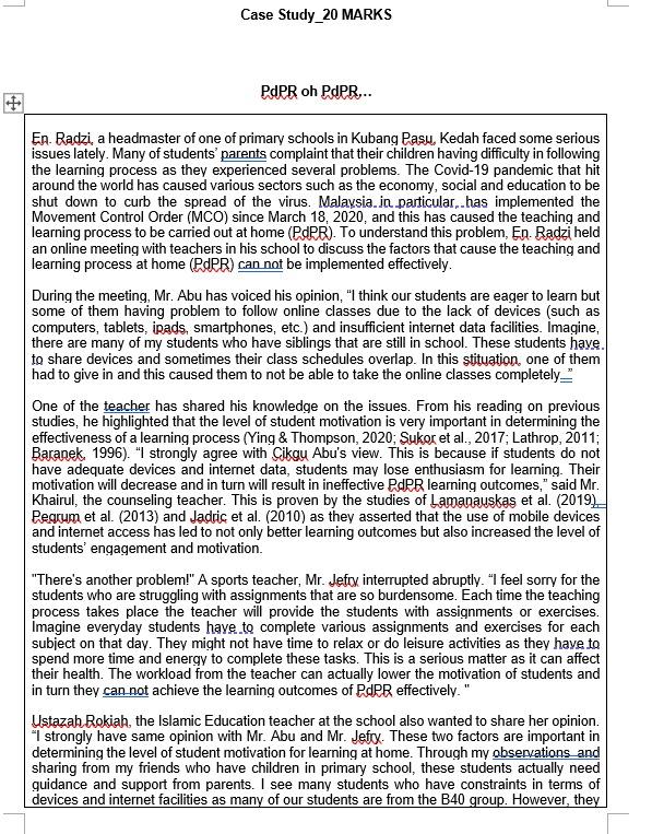 L Case Study_20 MARKS PdPR oh PdPR... En. Radzi,