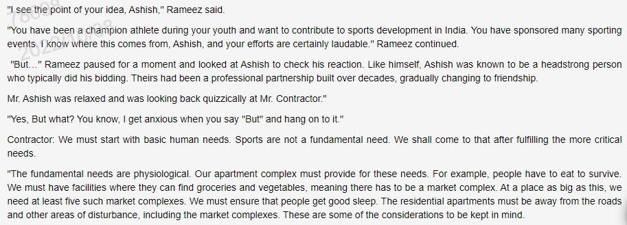 Mr. Ashish Lal met with Mr. Rameez, Contractor,