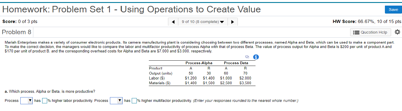 Homework: Problem Set 1 - Using Operations to