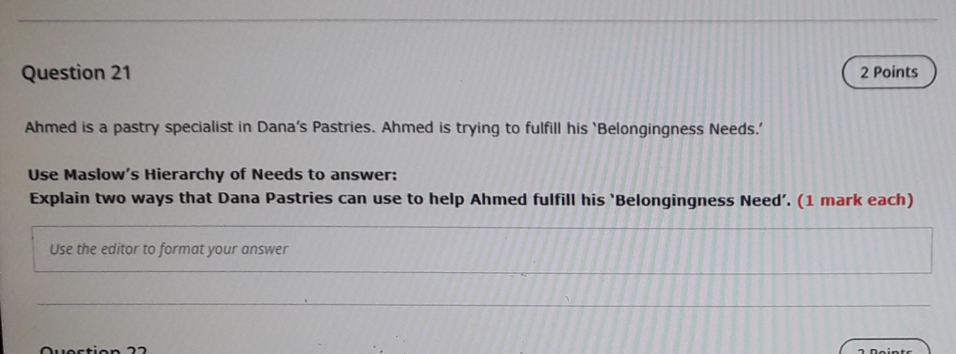 q21 plz write short answers Question 21 2 Points