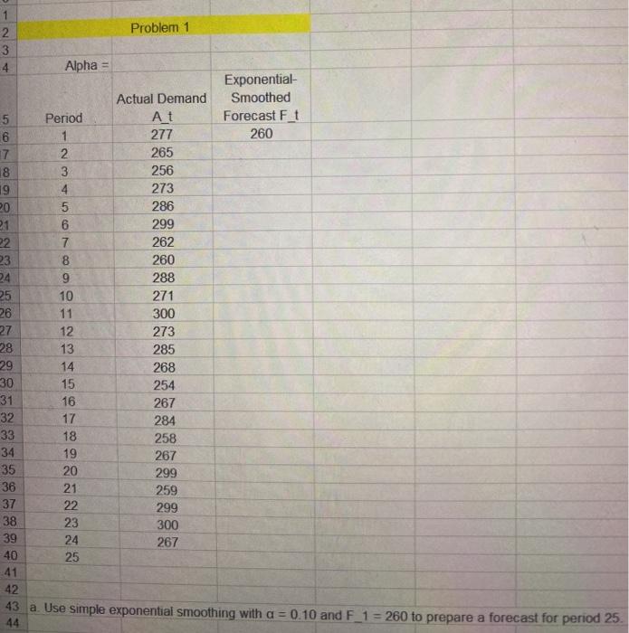 1 2 Problem 1 3 4 Alpha = Exponential Actual