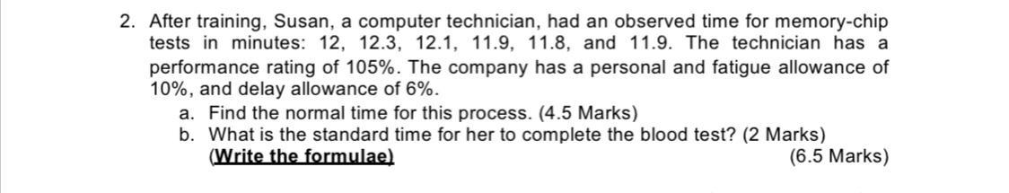 2. After training, Susan, a computer technician,